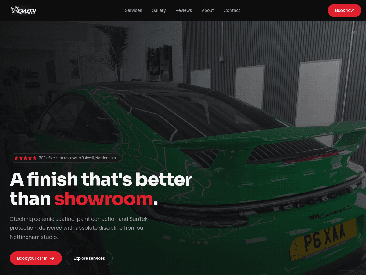 Demon Car Detailing — detailing & ceramic coating — live site
