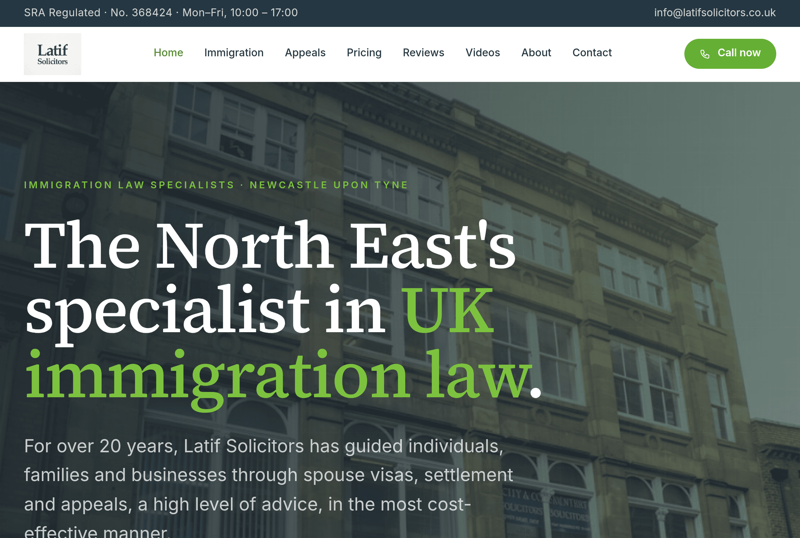 Latif Solicitors — UK immigration law — live site