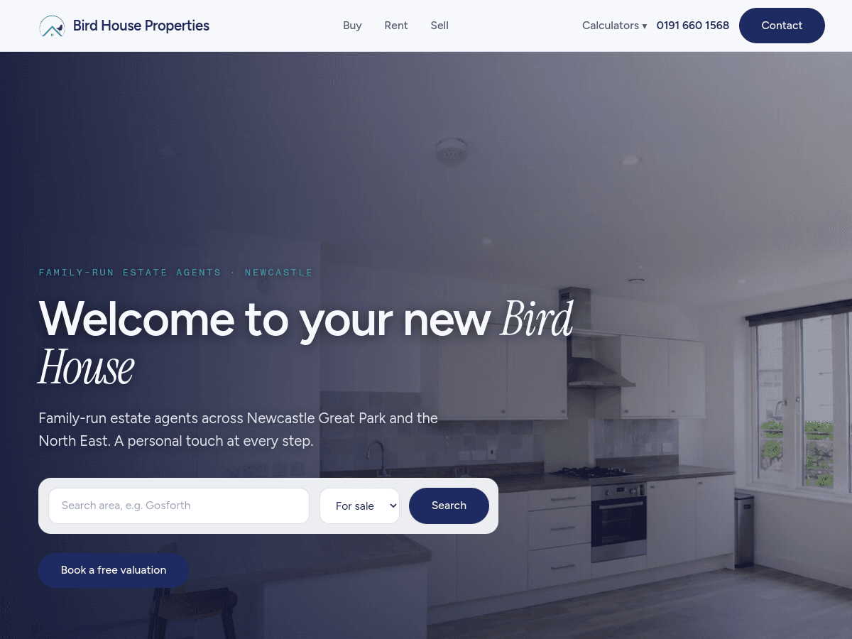 Bird House Properties — family-run estate agency — live site